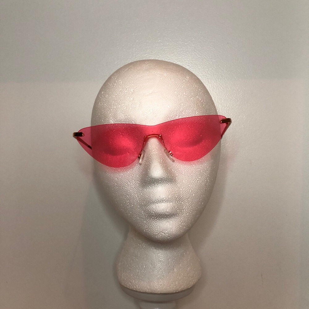 Neon cat-eye sunglasses